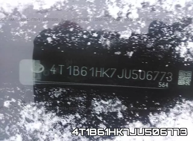 4T1B61HK7JU506773 фото 10