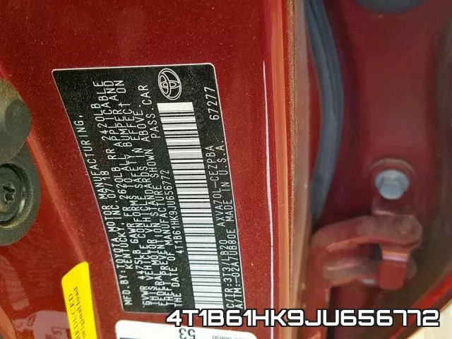 4T1B61HK9JU656772 фото 2