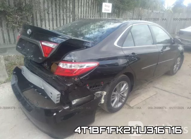 4T1BF1FK2HU316716 фото 5