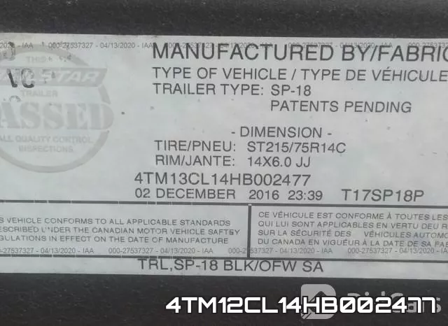 4TM12CL14HB002477 фото 10