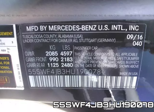 55SWF4JB3HU190078 фото 9