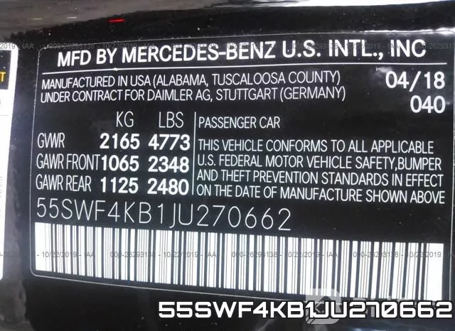 55SWF4KB1JU270662 фото 10
