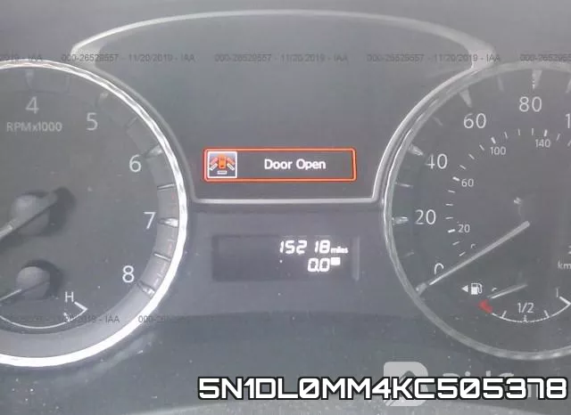 5N1DL0MM4KC505378 фото 8