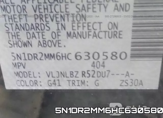 5N1DR2MM6HC630580 фото 10