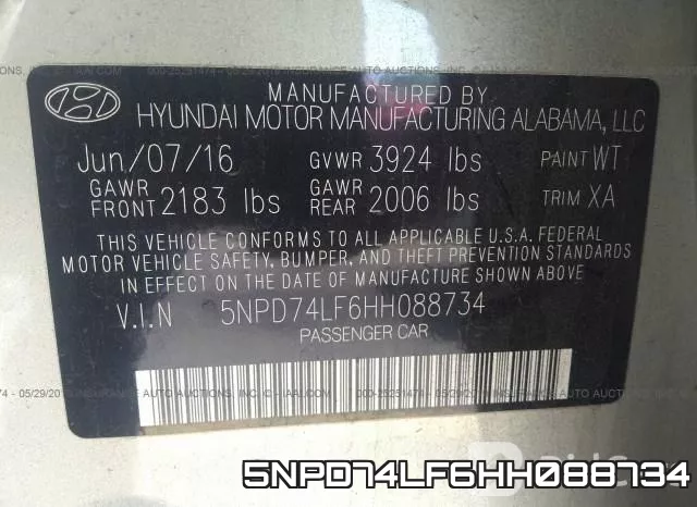 5NPD74LF6HH088734 фото 10