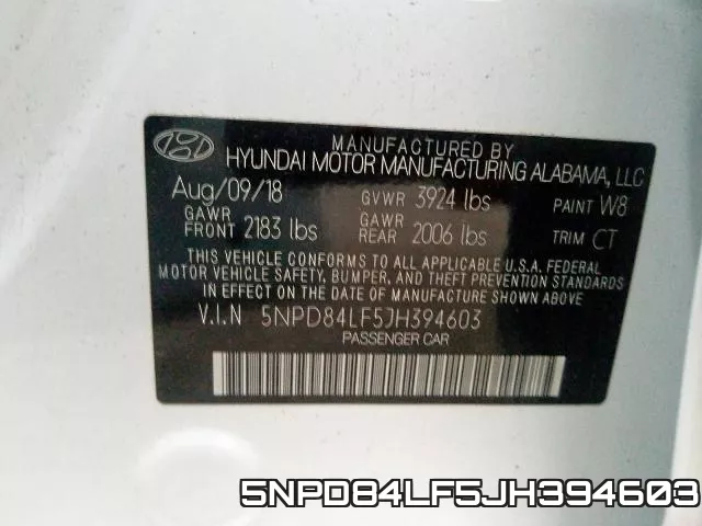 5NPD84LF5JH394603 фото 2