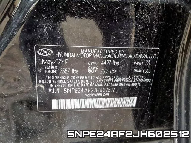5NPE24AF2JH602512 фото 2