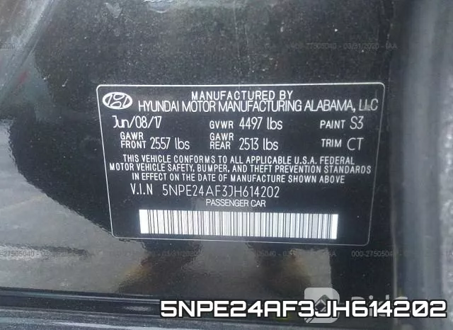 5NPE24AF3JH614202 фото 10