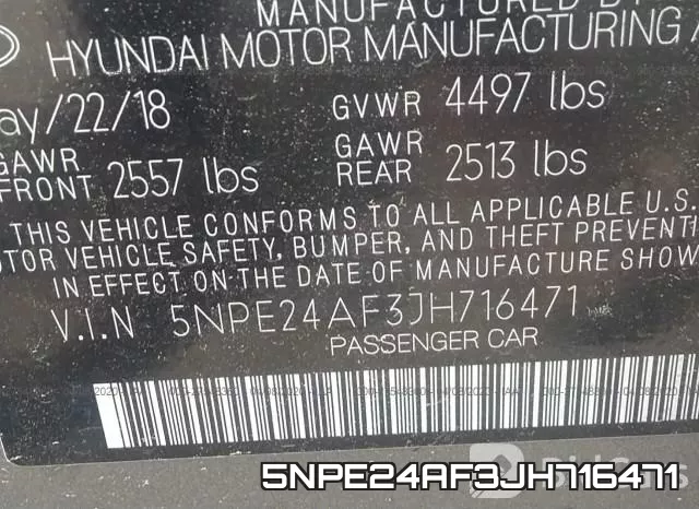 5NPE24AF3JH716471 фото 10