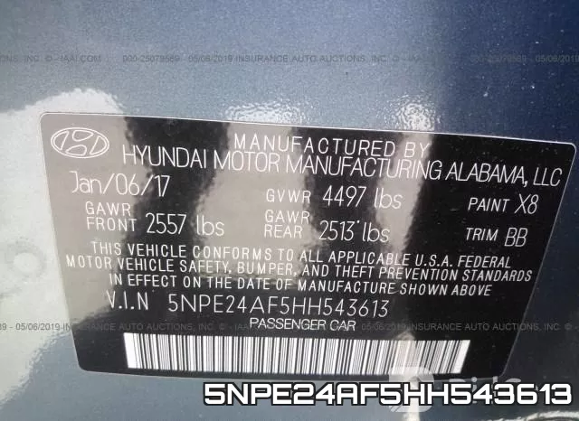 5NPE24AF5HH543613 фото 10