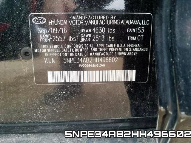 5NPE34AB2HH496602 фото 2