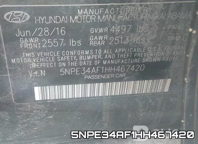 5NPE34AF1HH467420 фото 10