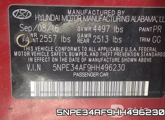 5NPE34AF9HH496230 фото 10