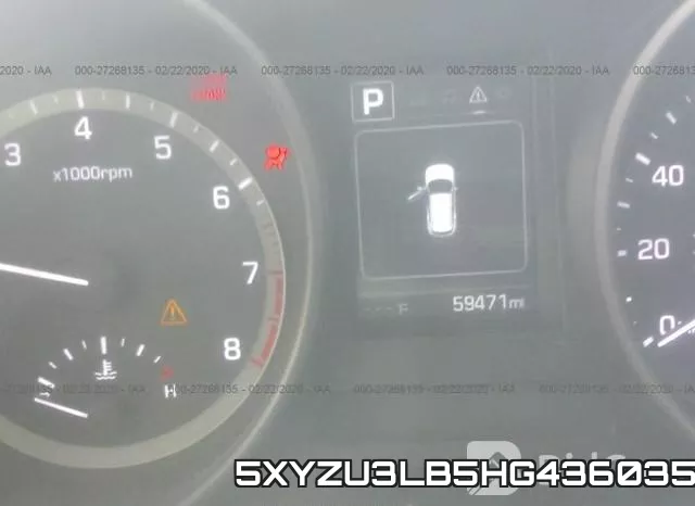 5XYZU3LB5HG436035 фото 8