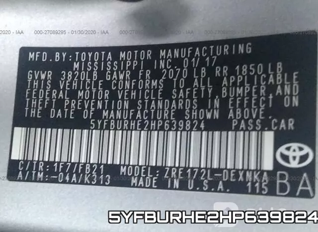 5YFBURHE2HP639824 фото 10