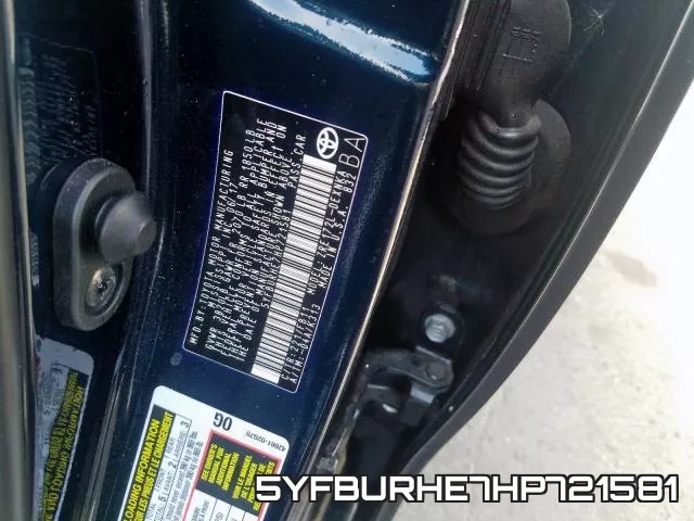 5YFBURHE7HP721581 фото 2