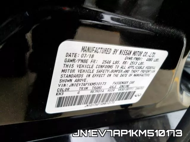 JN1EV7AP1KM510173 фото 2