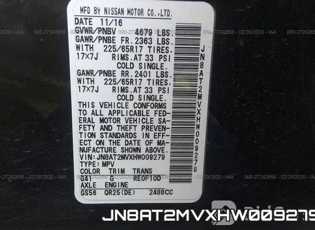 JN8AT2MVXHW009279 фото 10