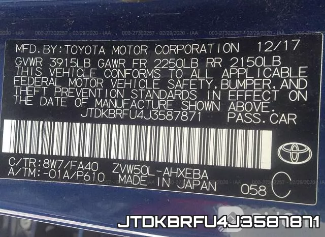 JTDKBRFU4J3587871 фото 10
