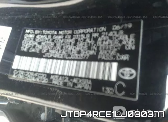 JTDP4RCE1LJ030377 фото 10