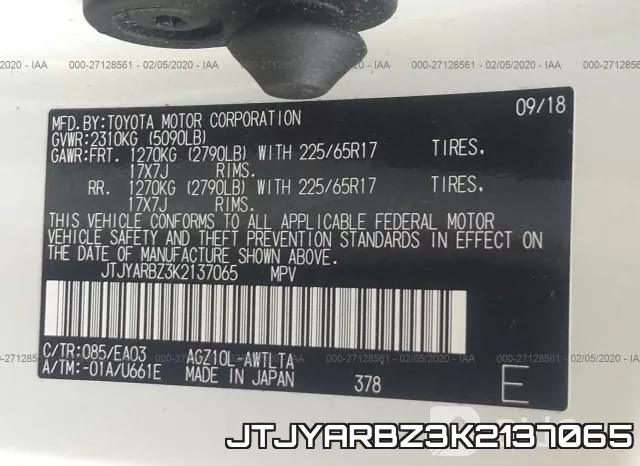 JTJYARBZ3K2137065 фото 10