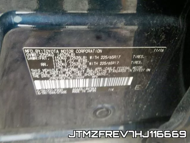 JTMZFREV7HJ116669 фото 2