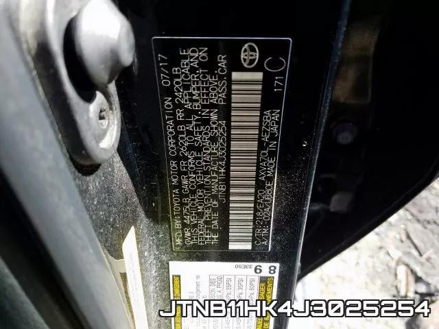 JTNB11HK4J3025254 фото 2