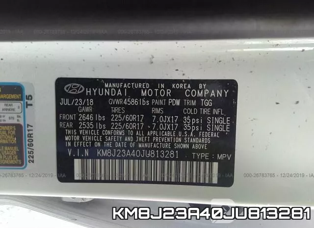 KM8J23A40JU813281 фото 5