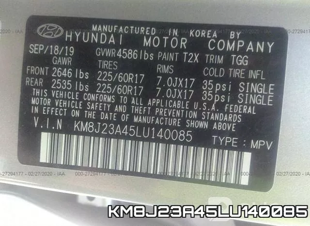 KM8J23A45LU140085 фото 10