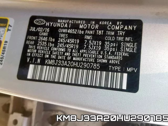 KM8J33A20HU290785 фото 2
