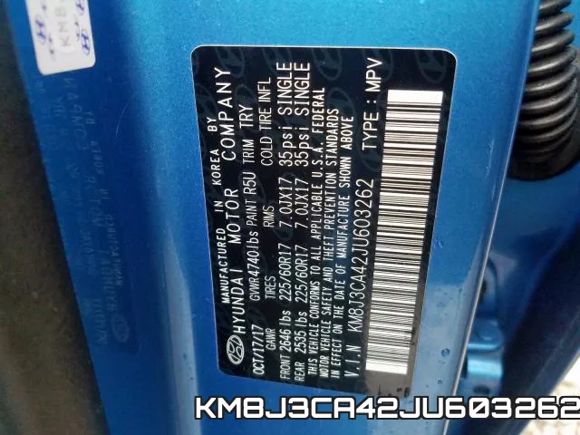 KM8J3CA42JU603262 фото 2