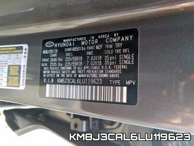 KM8J3CAL6LU119623 фото 2