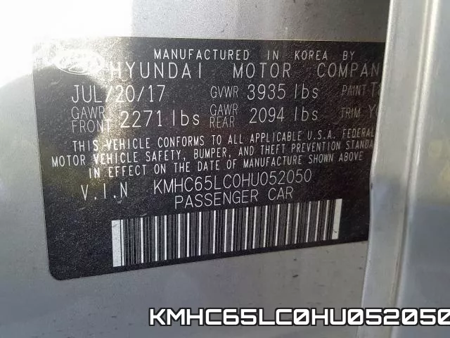KMHC65LC0HU052050 фото 2