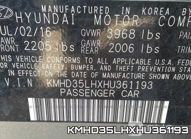 KMHD35LHXHU361193 фото 10