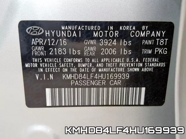 KMHD84LF4HU169939 фото 2