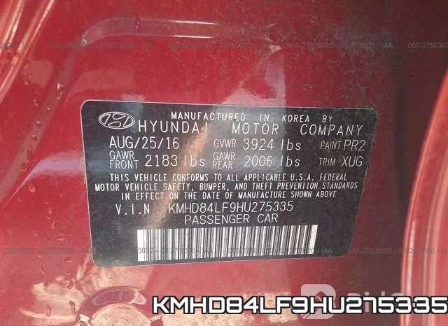 KMHD84LF9HU275335 фото 10