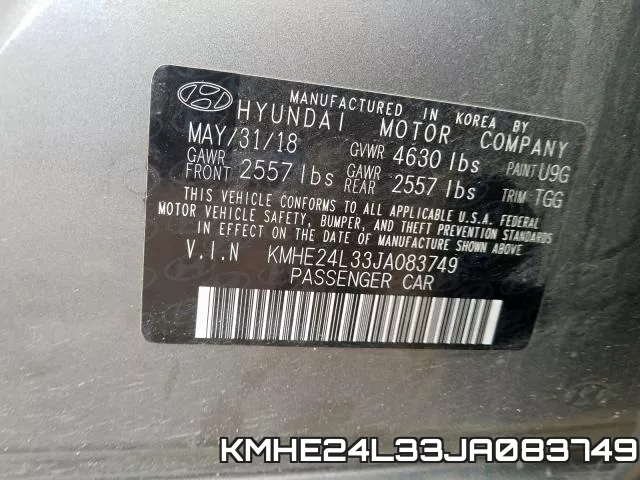 KMHE24L33JA083749 фото 2
