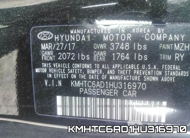 KMHTC6AD1HU316970 фото 10