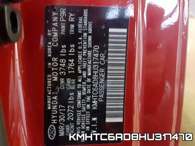 KMHTC6AD8HU317470 фото 2