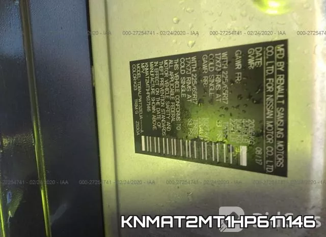 KNMAT2MT1HP617146 фото 10