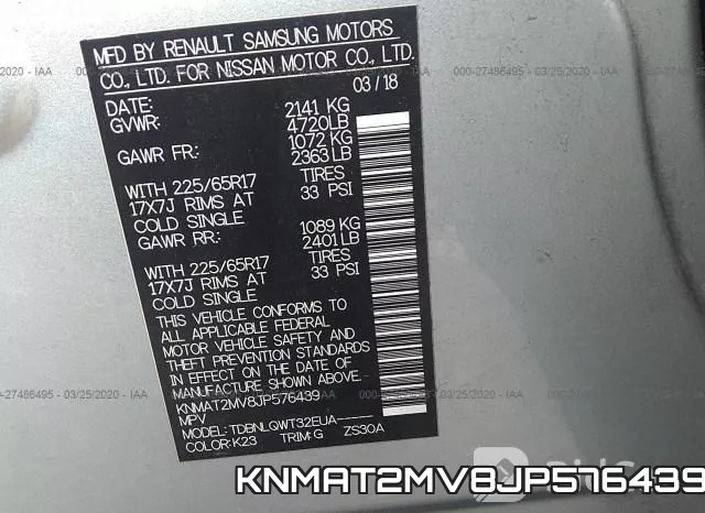 KNMAT2MV8JP576439 фото 6