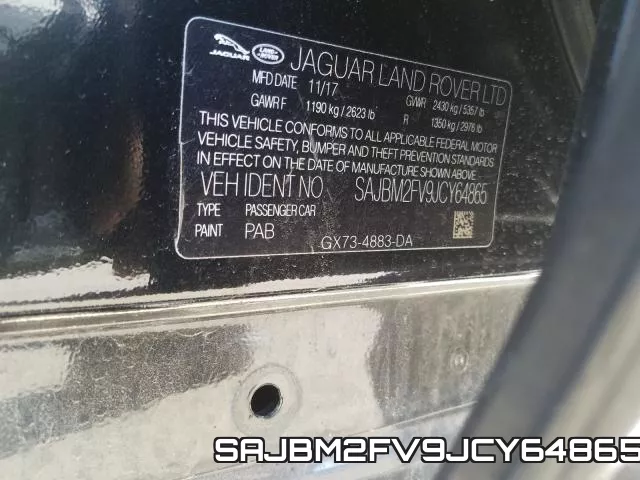 SAJBM2FV9JCY64865 фото 2