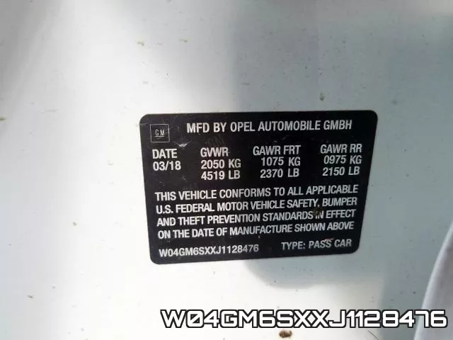 W04GM6SXXJ1128476 фото 2