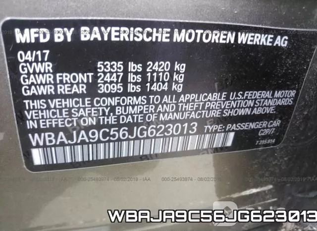 WBAJA9C56JG623013 фото 10