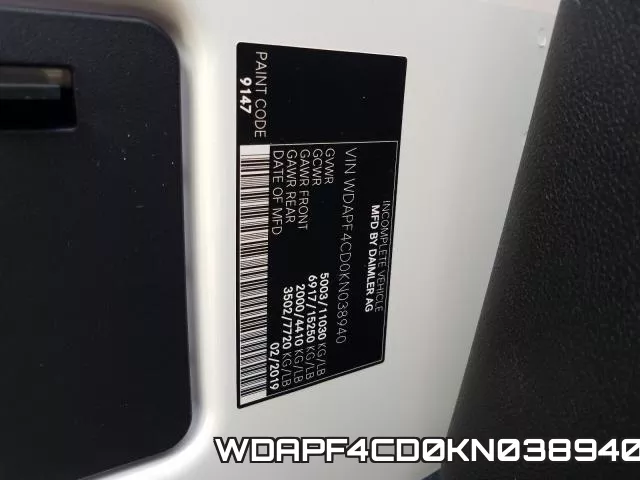 WDAPF4CD0KN038940 фото 2