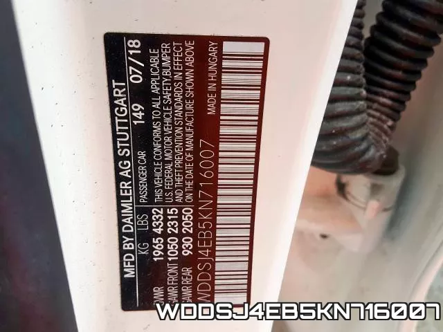 WDDSJ4EB5KN716007 фото 2