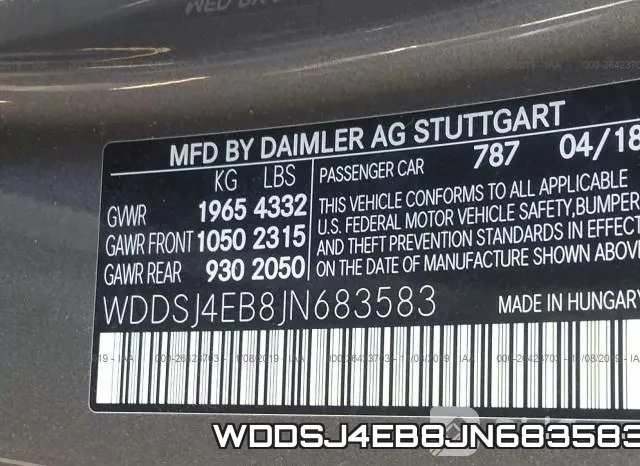 WDDSJ4EB8JN683583 фото 10