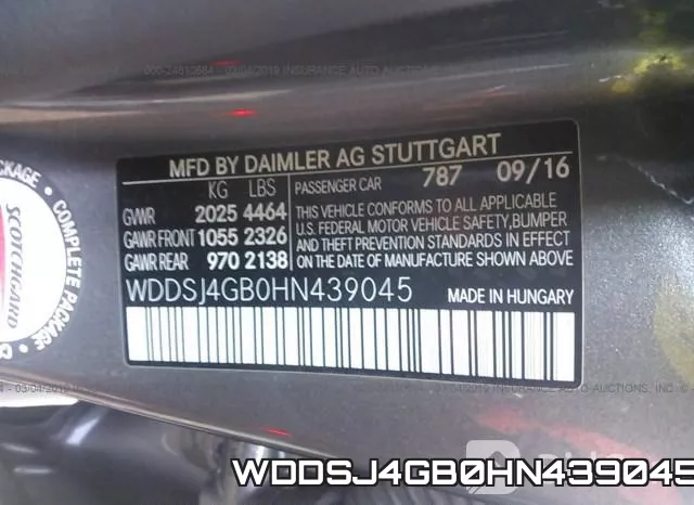 WDDSJ4GB0HN439045 фото 10
