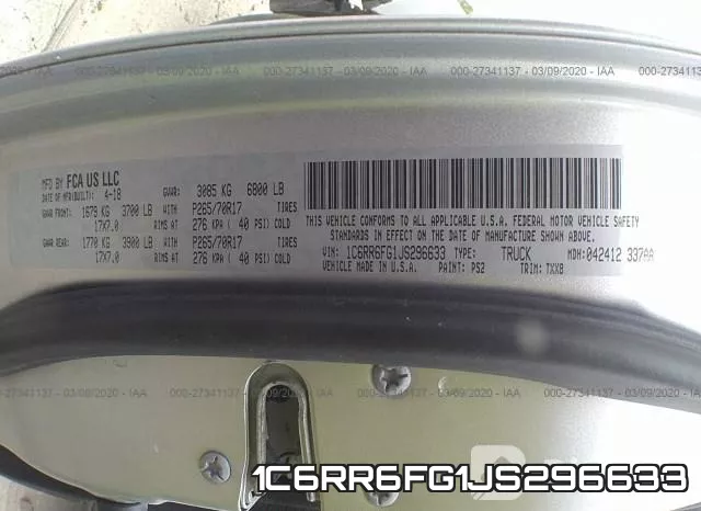 1C6RR6FG1JS296633 фото 10