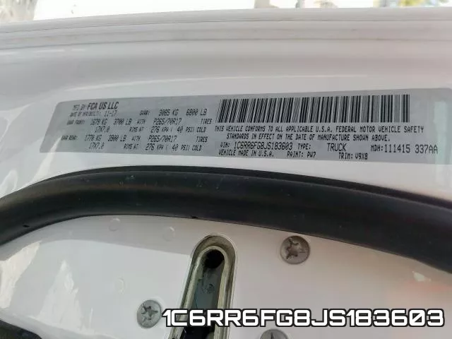 1C6RR6FG8JS183603 фото 2